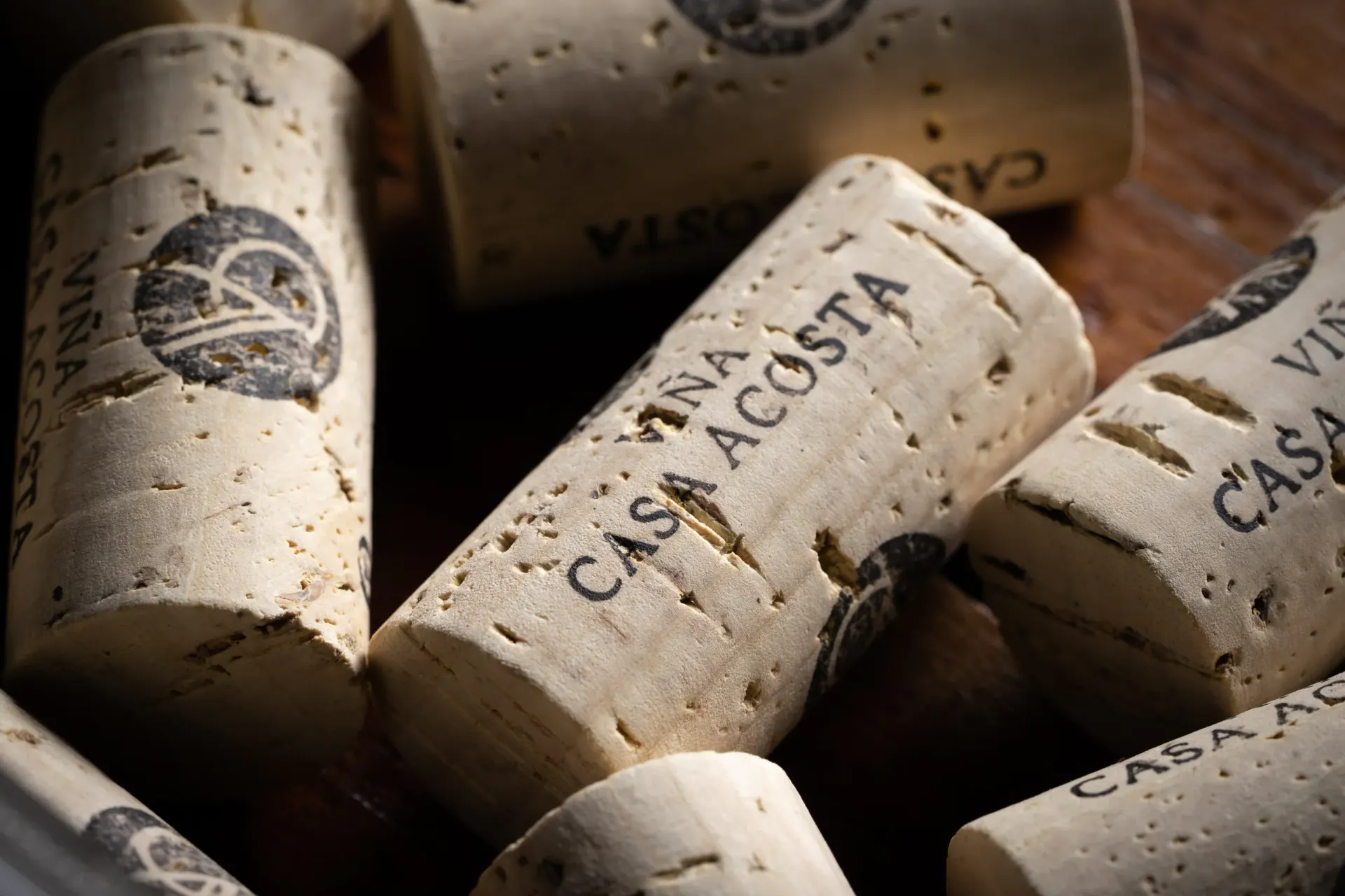 Viña Casa Acosta wine corks